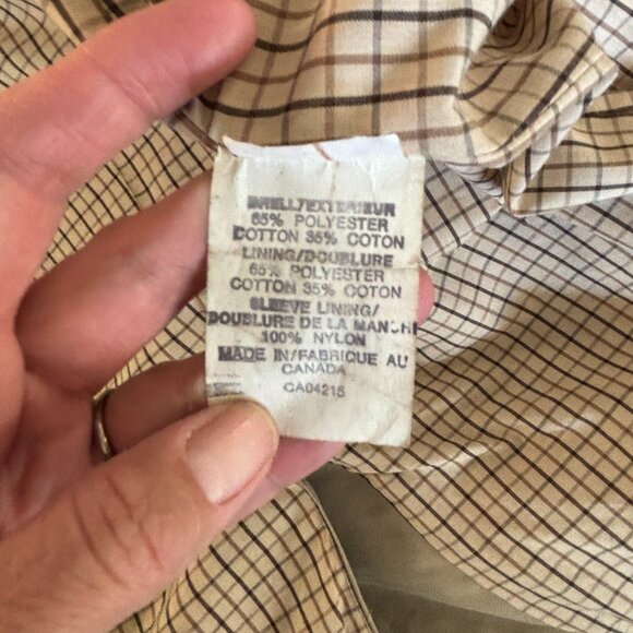 Vintage London Fog Maincoats Classic Beige Trench Coat Size 44R Unisex - Picture 5 of 9